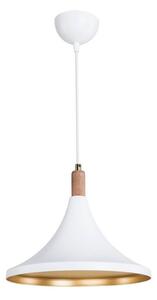 Lampada a sospensione Kano bianco oro