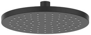 Schläfer 136000 | Soffione Doccia Nero Opaco, Tondo 20 cm a Pioggia Anticalcare ad Alta Pressione in Abs, Soffione per Cabina Doccia PureShower, Snodo Regolabile Universale G 1/2