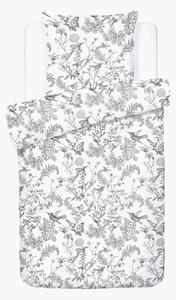 Set copripiumino in raso di cotone Colibri Floral, varie misure