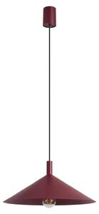 Lampada a sospensione NOX 40 bordeaux 1xE27 15W acciaio 135x40x40cm Sollux Lighting