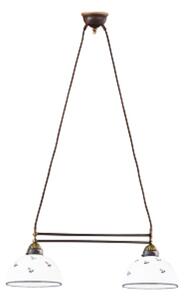 Kolarz 731.82.24 - Lampadario a sospensione con filo NONNA 2xE27/75W/230V blu