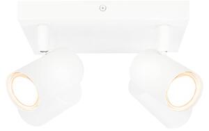 Ledvion, plafoniera LED bianca, quadrata, 4 luci, attacco GU10, 3W, luce bianca neutra