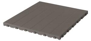 Set 4 Piastrelle in Plastica da Esterno 60 x 60 cm