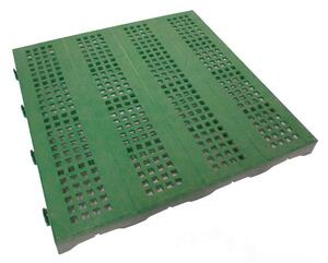 Set 10 Piastrelle in Plastica da Esterno 40 x 40 cm Forata