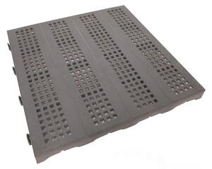 Set 10 Piastrelle in Plastica da Esterno 40 x 40 cm Forata