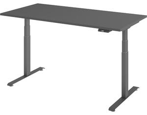 Scrivania elettrica Lite di bümö - Dimensioni: 160 x 80 cm, finitura: grafite, struttura: grafite
