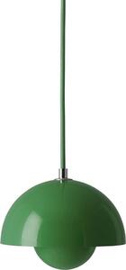 &Tradition Lampada a sospensione Vaso di fiori Vp10 Verde segnale Design danese