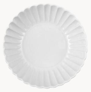 Set di 6 piatti fondi con scanalatura in rilievo Lotus