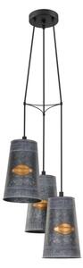 Eglo 43108 - Lampadario a sospensione con filo HONEYBOURNE 3xE27/60W/230V
