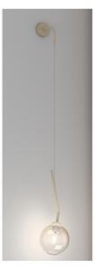 L-LINE APPLIQUE MODERNA E ORIGINALE METALLO SABBIA CON VETRO AMBRA LAMPADINA ATTACCO E27
