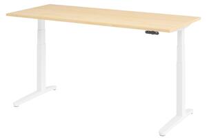 Scrivania elettrica bümö XBHM - Decorazione: acero, dimensioni: 180 x 80 cm, struttura: bianco
