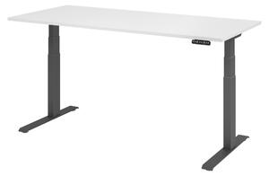 Scrivania elettrica bümö XDKB - Decorazione: bianco, struttura: grafite, dimensioni: 180 x 80 cm