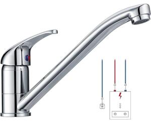Miscelatore monocomando per lavabo, cromato, con bocchetta girevole