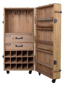 Portabottiglie in legno di abete per 30 bottiglie, 50x109 cm Lico - Dutchbone