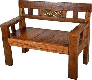Panca da giardino Garden Pleasure Sumba 940233 legno marrone 120,0 cm