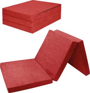 Materasso pieghevole per ospiti 13. Rosso L - 195x80x9 cm W389 13 FORTISLINE