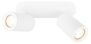 Ledvion, plafoniera LED bianca, rettangolare, 2 luci, attacco GU10, 3W, luce bianca fredda
