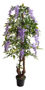 Ramo Artificiale Glicine con Fiori H 160 cm