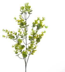 Set 12 Mini Rami Artificiali di Eucalyptus con Fiori H 65 cm