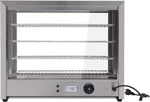 Vetrina refrigerata a 220 V, a quattro strati di isolamento, per uso commerciale, banco riscaldato, armadio riscaldante, dotato di spia di controllo della temperatura, con regolazione della temperatura tra 30 °C e 85 °C
