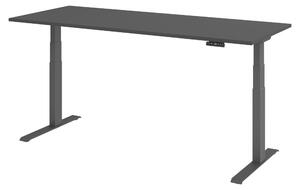Scrivania elettrica bümö modello XDKB - Finitura: grafite, struttura: grafite, dimensioni: 200 x 80 cm