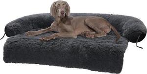 Cuccia per cani Famanu - Morbida, con cuscino in schiuma - Grande - Grigia