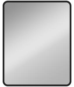 HOMCOM Specchio da parete rettangolare, moderno con cornice in metallo, 50 x 40 cm, Nero | Aosom Italy