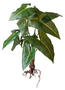 Set 2 Foglie Artificiali Alocasia Foglie 50 cm