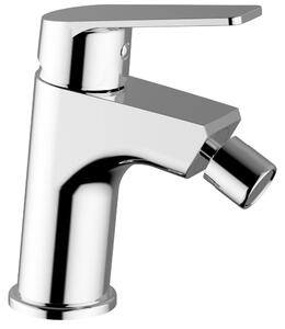 Schläfer 25505015 | Miscelatore Monocomando per Bidet Bagno serie Cloe con Scarico automatico 1 1/4, Rubinetto Monoforo Cartuccia diam35mm Cromo Argento, Italy