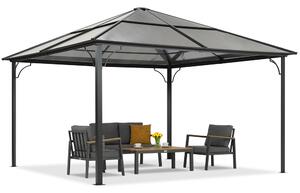 Gazebo da giardino moderno Santiago 4x4m Garden Point antracyt