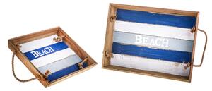 Set 2 Vassoi Beach H 44 cm