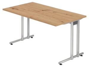 Bümö Scrivania Serie-N - Finitura: Impiallacciatura di faggio nodoso, Dimensioni: 140 x 80 cm