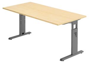 Bümö Scrivania Serie-O - Decorazione: acero, struttura: grafite, dimensioni: 180 x 80 cm