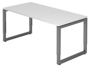 Bümö Scrivania Serie-R - Decorazione: bianco, dimensioni: 160 x 80 cm, struttura: grafite