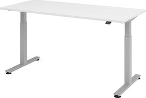 Scrivania elettrica bümö XMST - Decorazione: bianco, struttura: argento, dimensioni: 180 x 80 cm