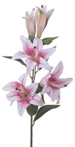 Set 3 Rami Artificiali Lilium Composto da 5 Fiori H 100 cm