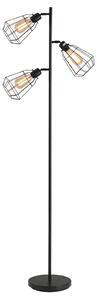 HOMCOM Lampada da terra a forma di ramo con 3 paralume regolabile base in acciaio per soggiorno Camera da letto Ufficio nero Ф36 x 165cm