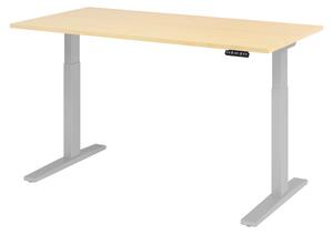Scrivania elettrica bümö XMKA - Decorazione: acero, struttura: argento, dimensioni: 160 x 80 cm