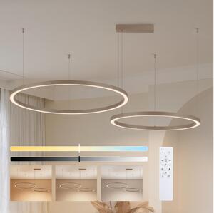 Brilagi - Lampadario a sospensione dimmerabile su cavo PORTOFINO LED/98W/230V beige + telecomando