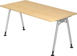 Scrivania bümö Serie A - Decorazione: acero, dimensioni: 160 x 80 cm