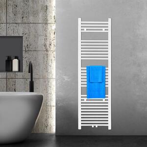 VILSTEIN radiatore da bagno, radiatore da bagno, radiatore per asciugamani attacco laterale e attacco centrale, radiatore piatto, radiatore da bagno piatto, radiatore per asciugamani da bagno, bianco, 574W, 150x45 cm