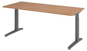 Bümö Scrivania Serie-XB - Struttura: grafite, finitura: noce, dimensioni: 180 x 80 cm