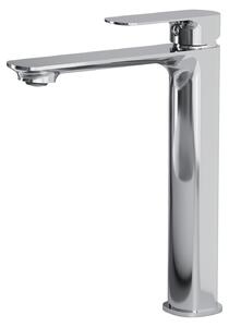 Rubinetto per lavabo da bagno cromato con cartuccia Vetroceramica