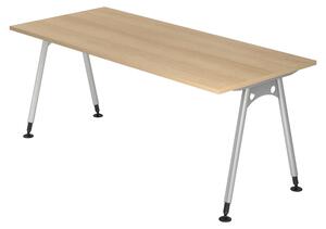 Bümö Scrivania Serie A - Dimensioni: 180 x 80 cm, Decorazione: rovere