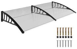 Outsunny Tettoia Moderna in Policarbonato, Alluminio e PP per Balconi, Finestre e Porte, 200x96x27 cm|Aosom
