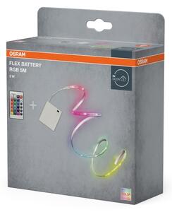 Osram - Striscia LED RGB dimmerabile FLEX BATTERY 5m LED/5W/4xAA + DO