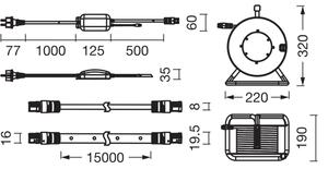 Osram - Striscia LED RGB dimmerabile per esterni FLEX 15m LED/100W/230V IP65 + telecomando