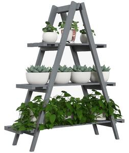 Supporto per Piante da Interno ed Esterno, Scaffale per Piante ad Angolo in Metallo a 4 Livelli per Piante Multiple, Supporto per Vasi da Fiori a più Livelli, Ripiani per fioriera in