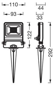 Osram - Proiettore LED ENDURA LED/10W/230V IP65