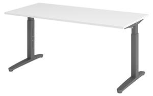 Bümö Scrivania Serie-XB - Decorazione: bianco, dimensioni: 160 x 80 cm, struttura: grafite